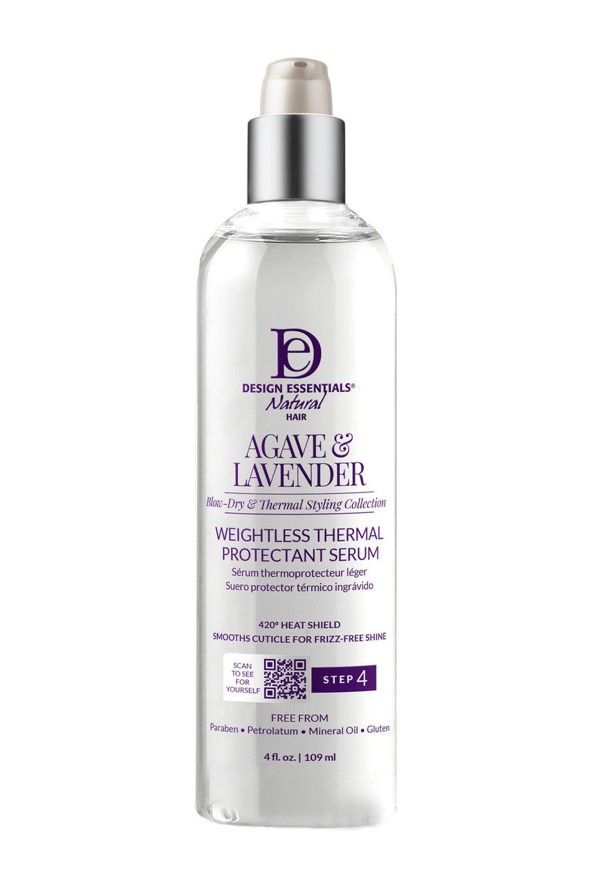 Agave & Lavender Blow Dry & Silk Press Collection Weightless Thermal Protectant Serum Step 4