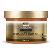 Black Castor Miracle Braid, Loc & Twist Gel