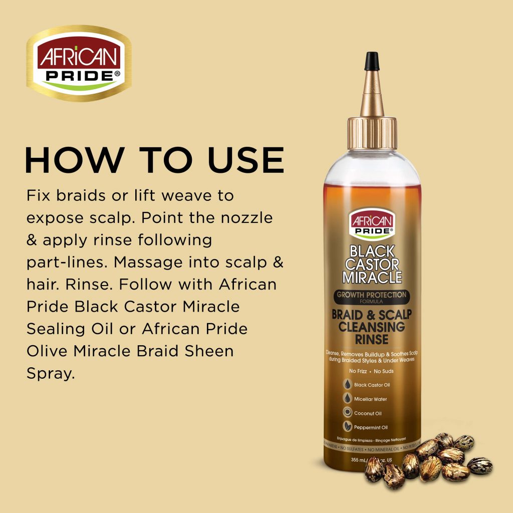 Black Castor Miracle Braid & Scalp Cleansing Rinse