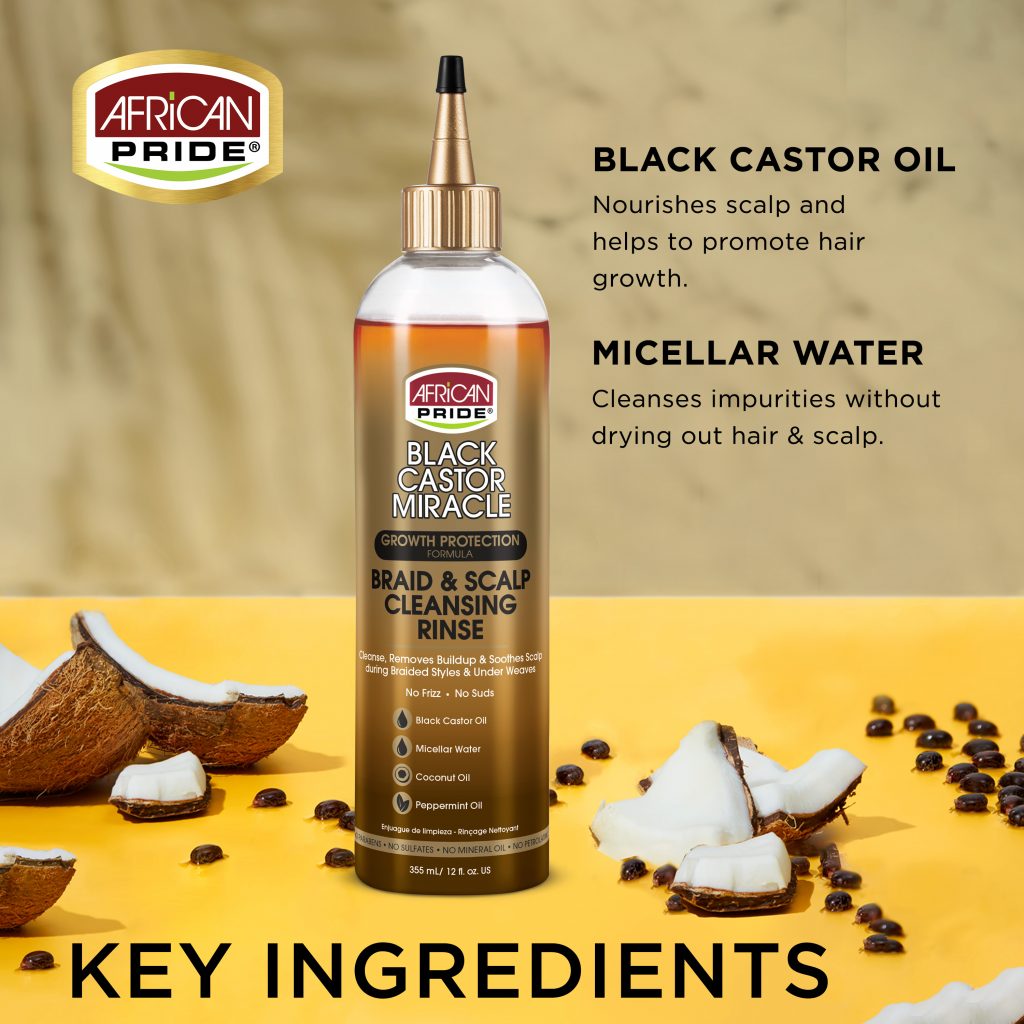 Black Castor Miracle Braid & Scalp Cleansing Rinse