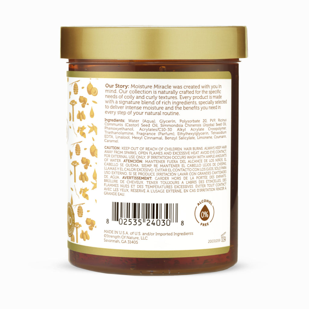 Moisture Miracle Black Castor & Jojoba Oil Protect & Hold Max Hold Styling Gel