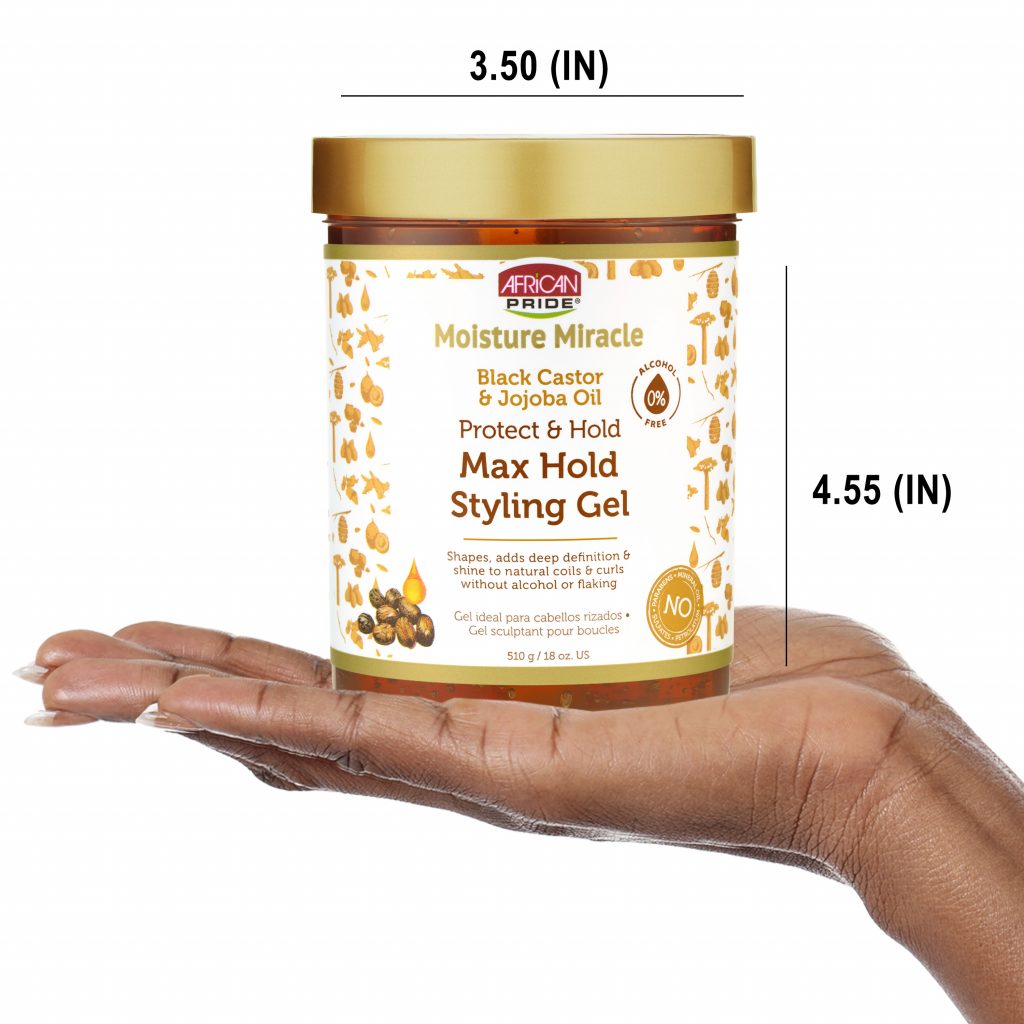 Moisture Miracle Black Castor & Jojoba Oil Protect & Hold Max Hold Styling Gel