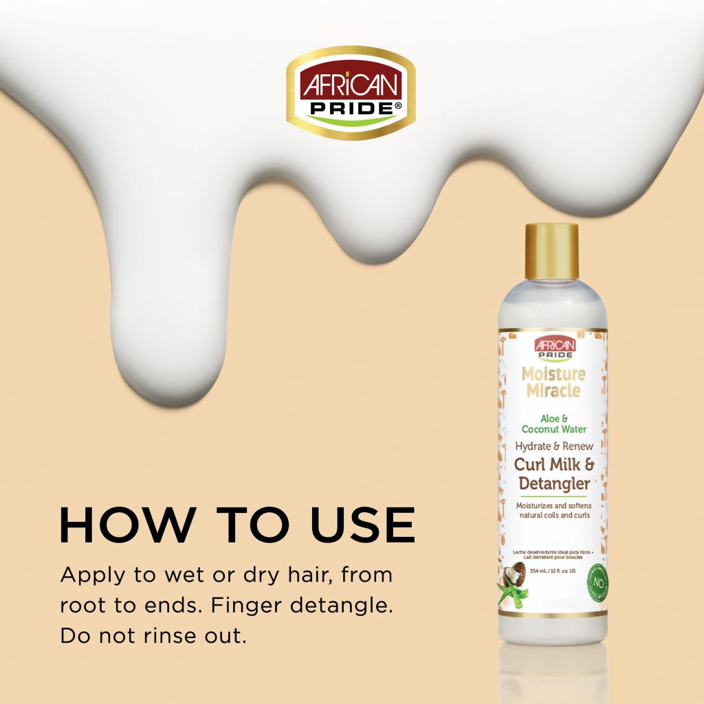 Moistrue Miracle Aloe & Coconut Water Curl Milk & Detangler