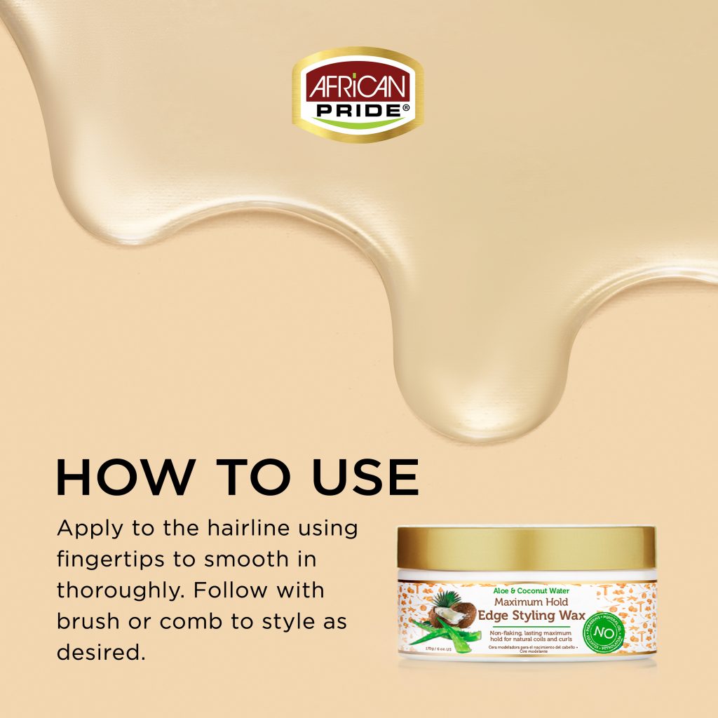 Moisture Miracle Aloe & Coconut Maximum Hold Edge Styling Wax