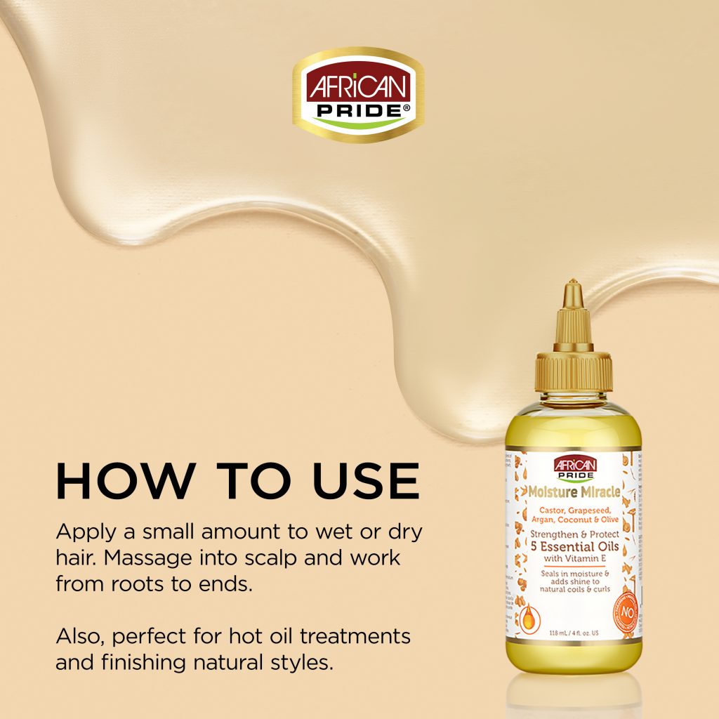 Moisture Miracle Castor, Grapeseed, Argan, Coconut & Olive 5 Essentials Oils