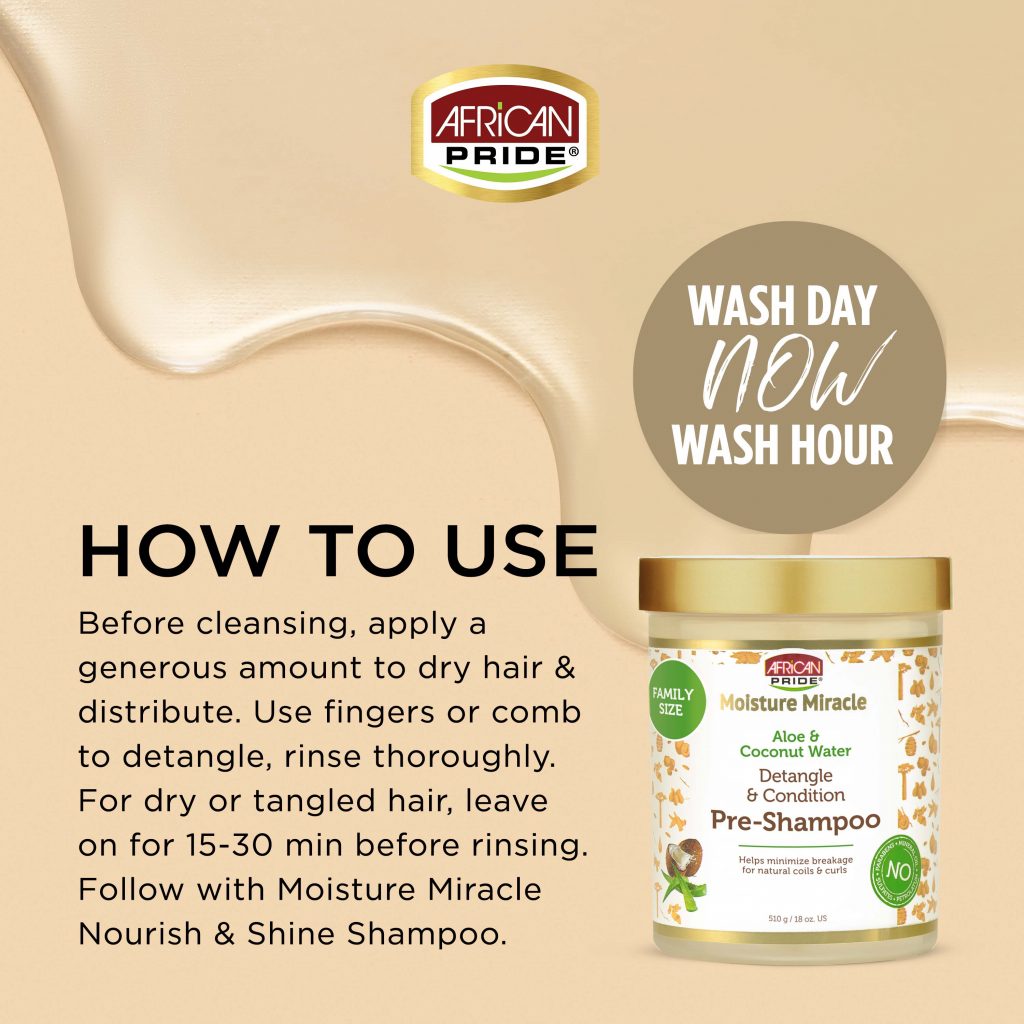 Moisture Miracle Aloe & Coconut Water Detangle & Condition Pre-Shampoo