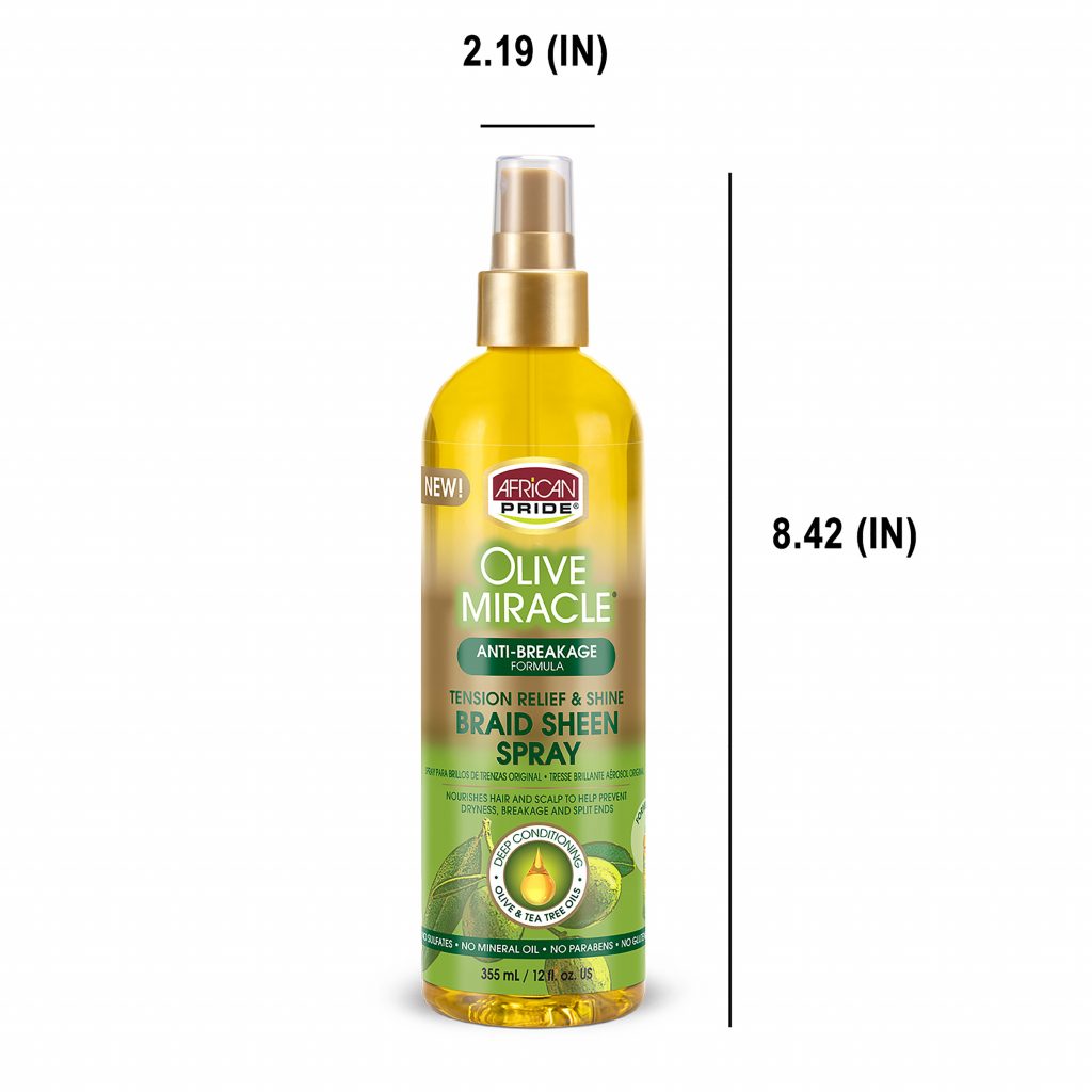Olive Miracle Braid Sheen Spray Olive & Tea Tree Oil