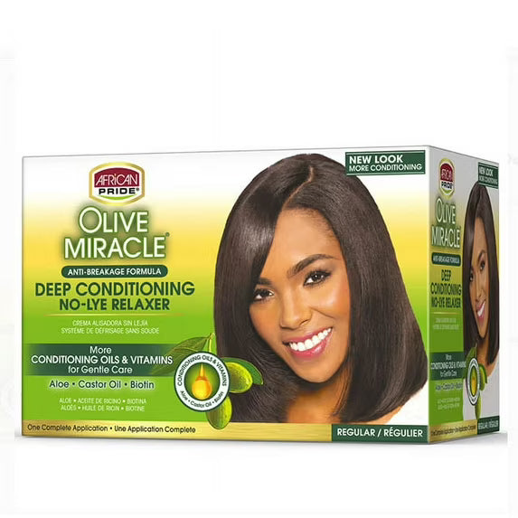 Olive Miracle Deep Conditioning Anti Breakage No Lye Relaxer