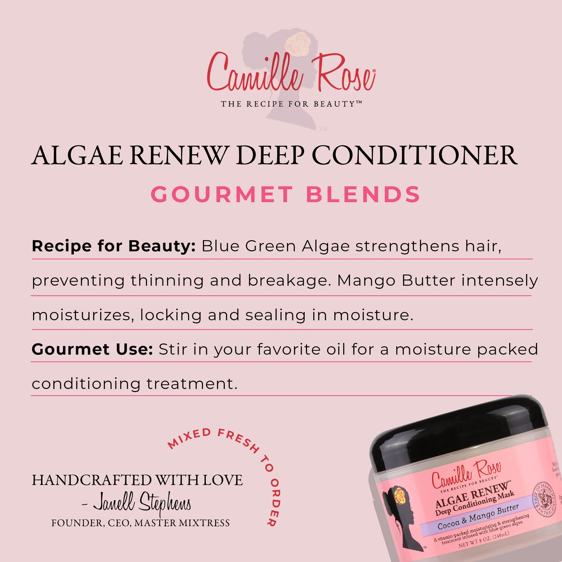 Algae Renew Deep Conditioning Mask With Cocoa & Mango Butter