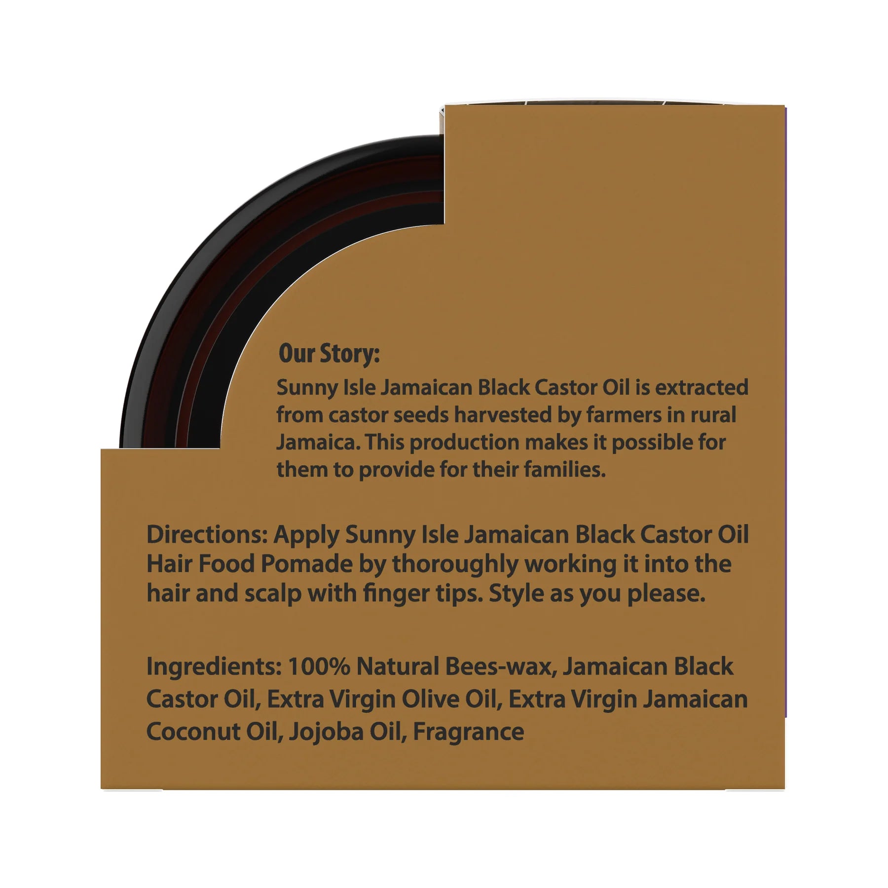 Jamaican Black Castor Oil Extra Dark Hair Food Pomade
