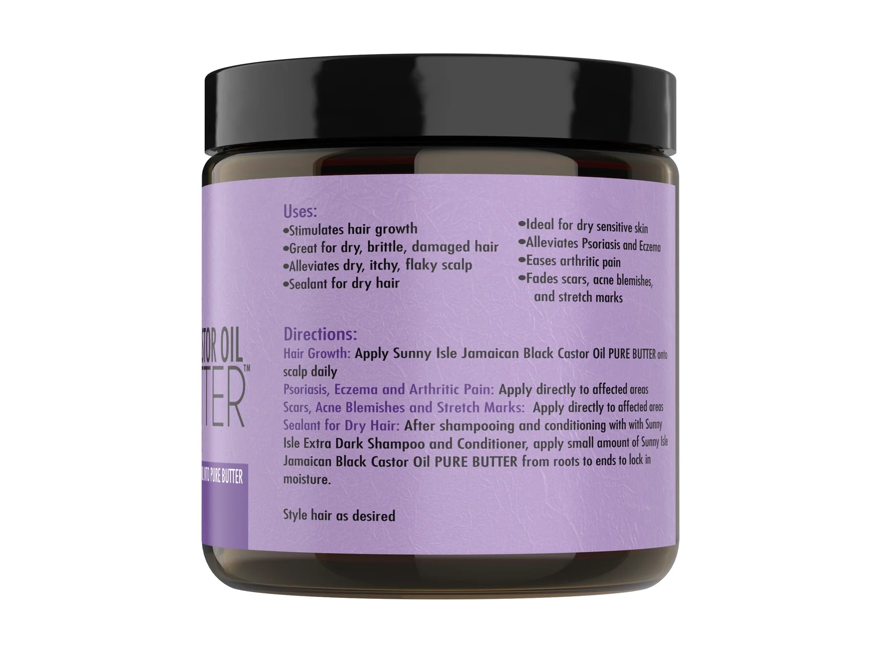 Jamaican Black Castor Oil Pure Butter Lavender