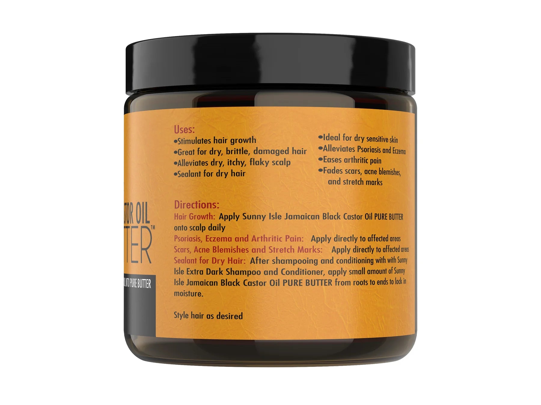 Jamaican Black Castor Oil Pure Butter