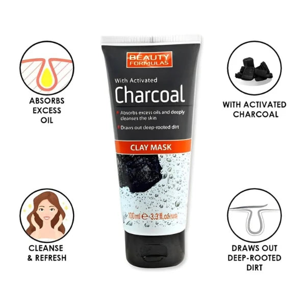 With Activated Charcoal Clay Mask