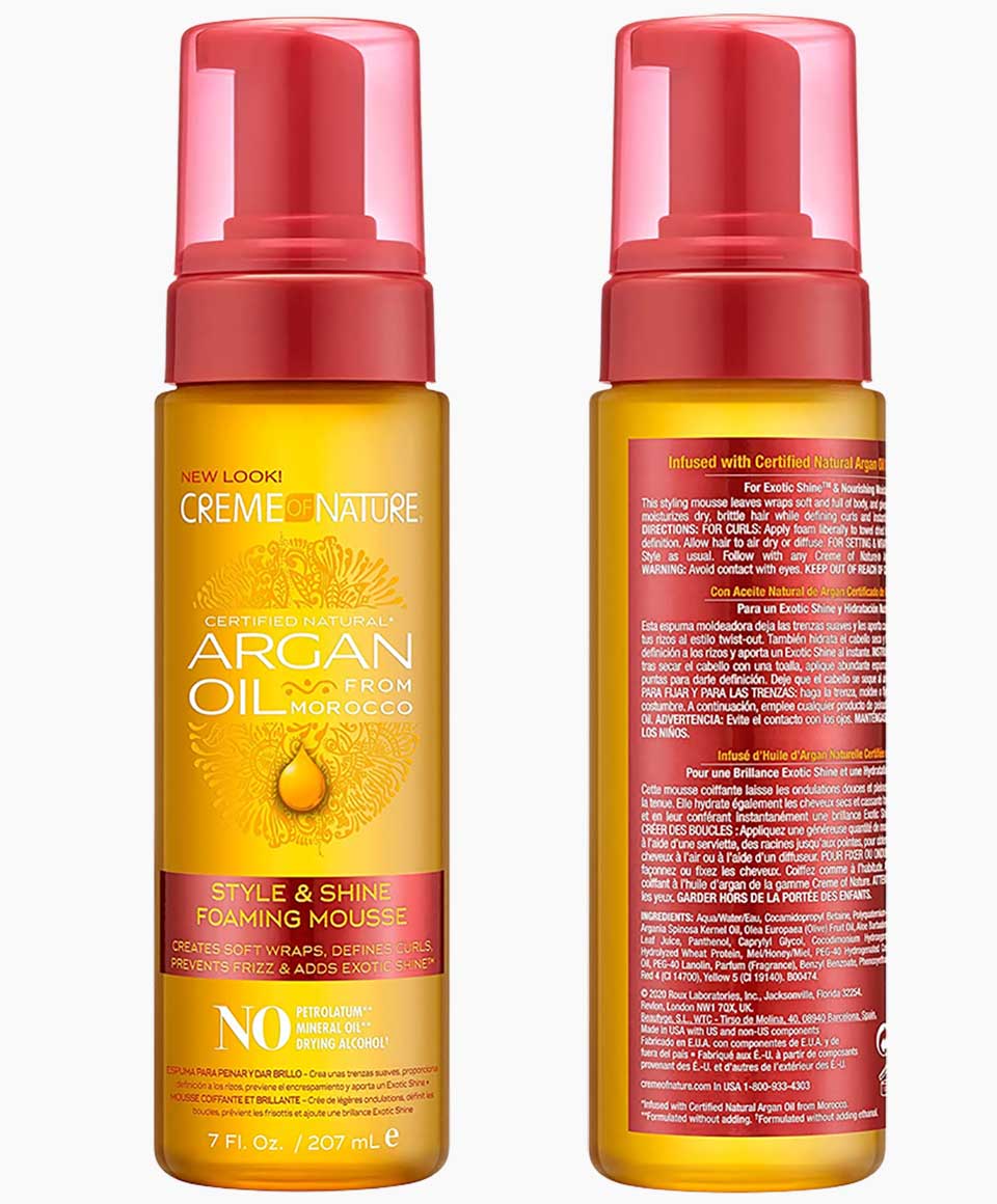 Argan Oil Style & Shine Foaming Mousse