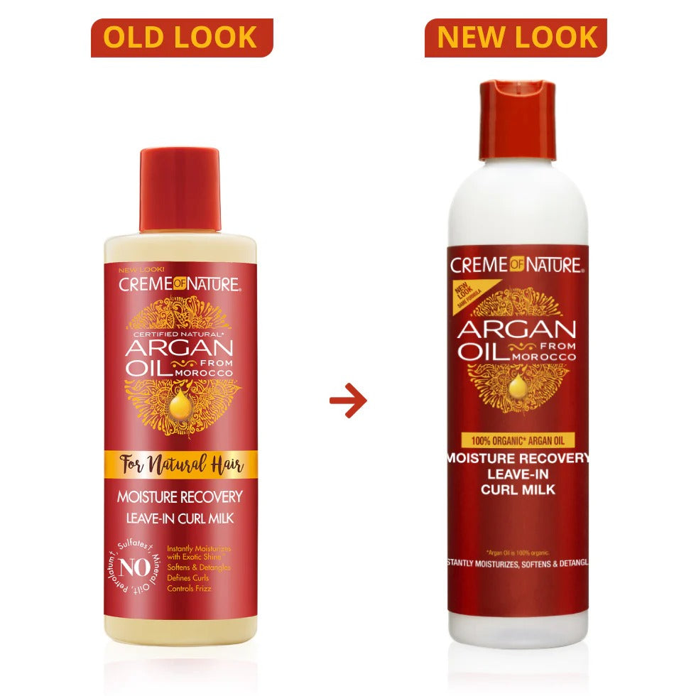 Argan Oil Moisture Recovery Leave In Curl Milk