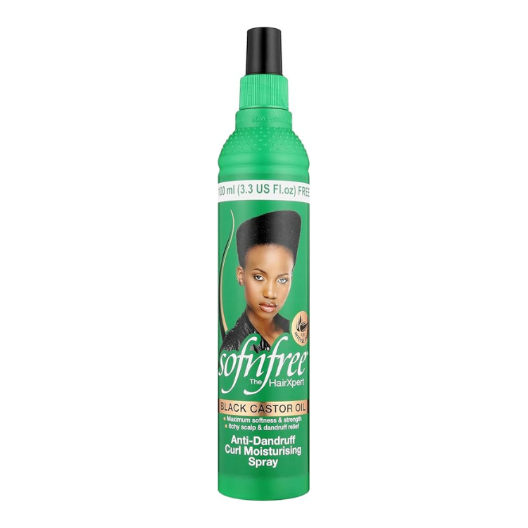 Black Castor Oil Anti Dandruff Curl Moisturising Spray