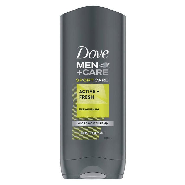 Men +Care Sport Care Active +Fresh Strengthing Micromoisture Body+Face Wash