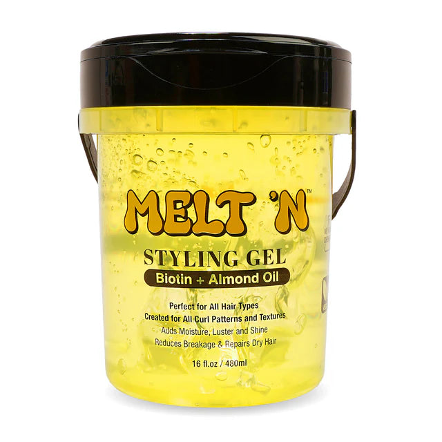 Melt'N Styling Gel Boitin & Almond Oil Perfect For All Hair Types