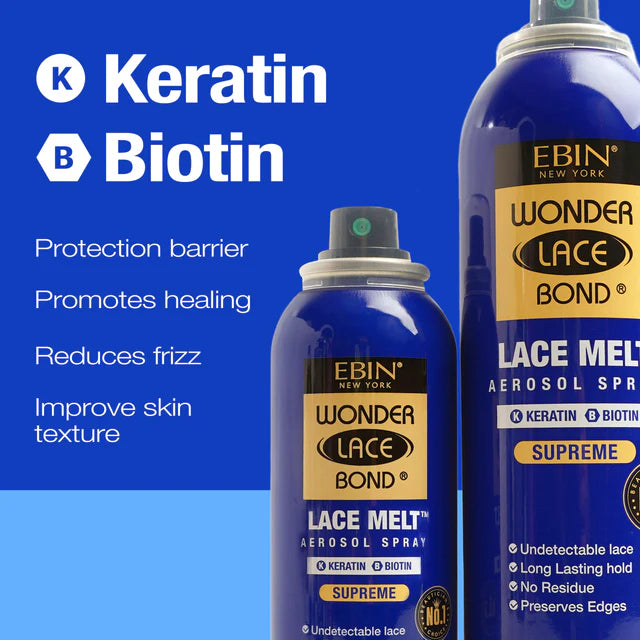 Wonder Lace Bond Lace Melt Aerosol Spray Keratin  Biotin