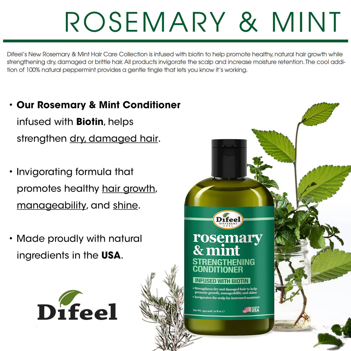 Rosemary & Mint Conditioner Infused With Biotin