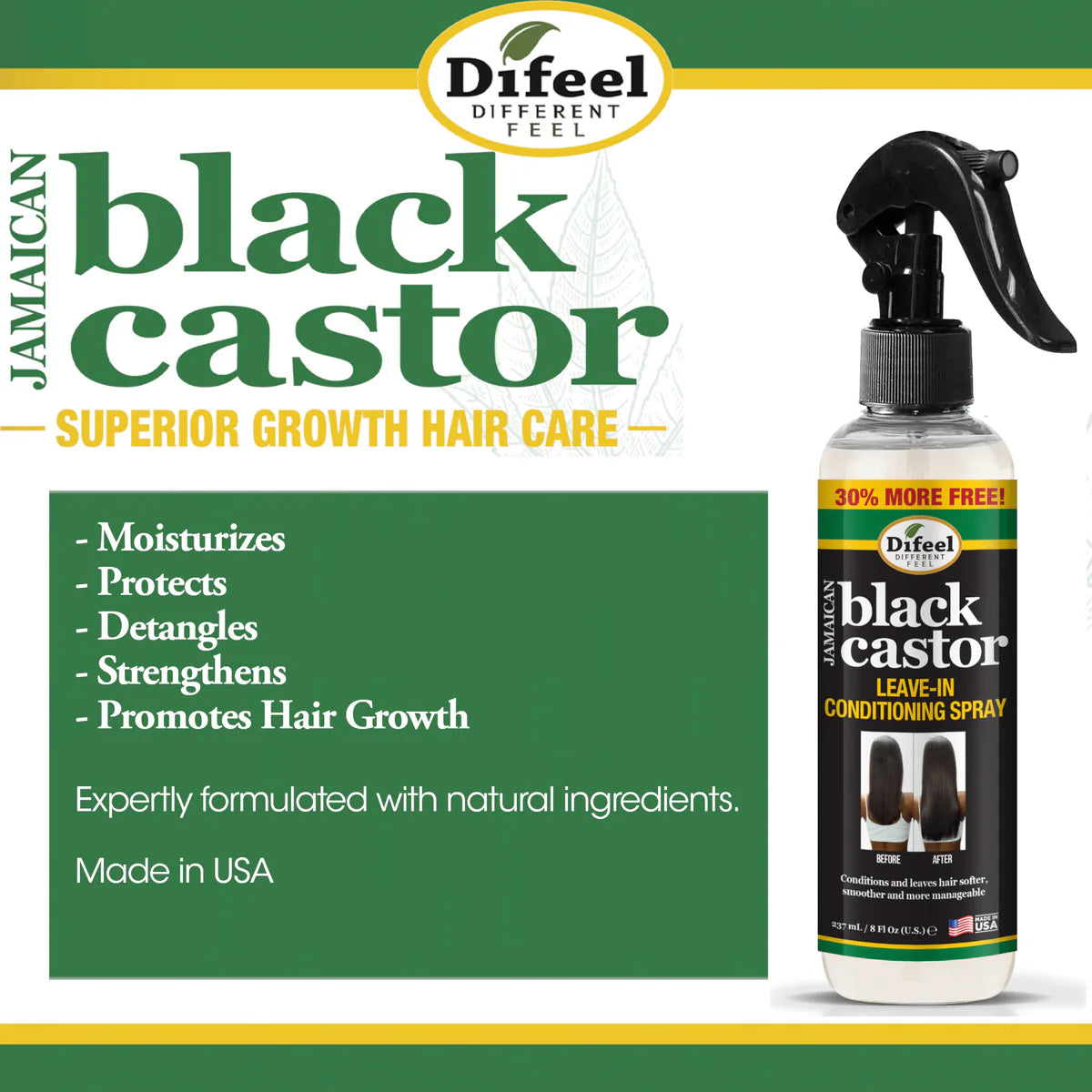 Jamaican Black Castor Leave In Conditioning Spray