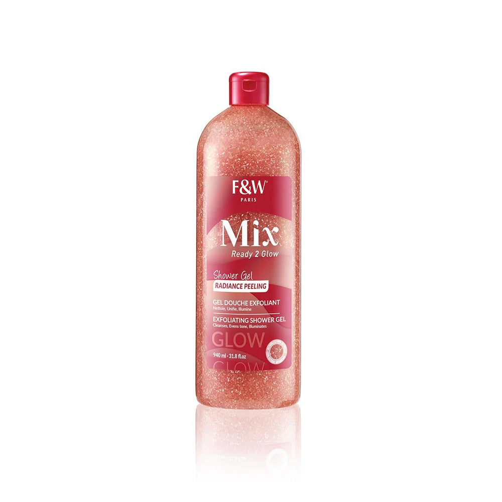 Mix Ready 2 Glow Shower Gel Radiance Peeling Exfoliating Shower Gel Cleanses,Evens Tone,Illuminates