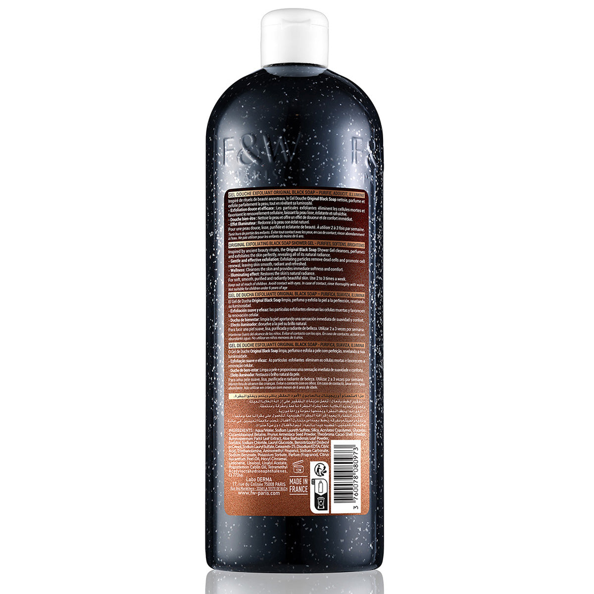 Original Black Soap Shower Gel Exfoliating