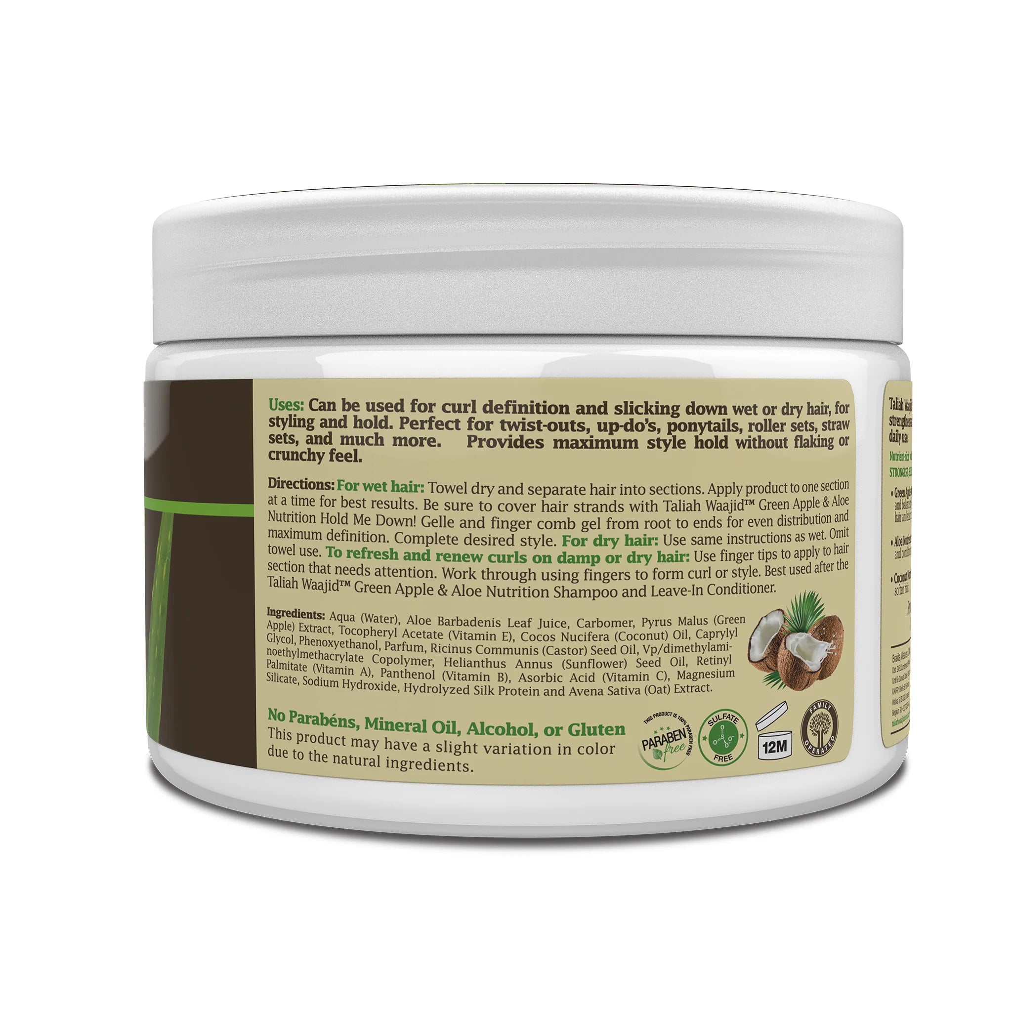 Green Apple & Aloe With Coconut Nutrition Hold Me Down! Gelle