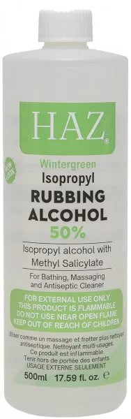 Wintergreen Rubbing Alcohol 50%