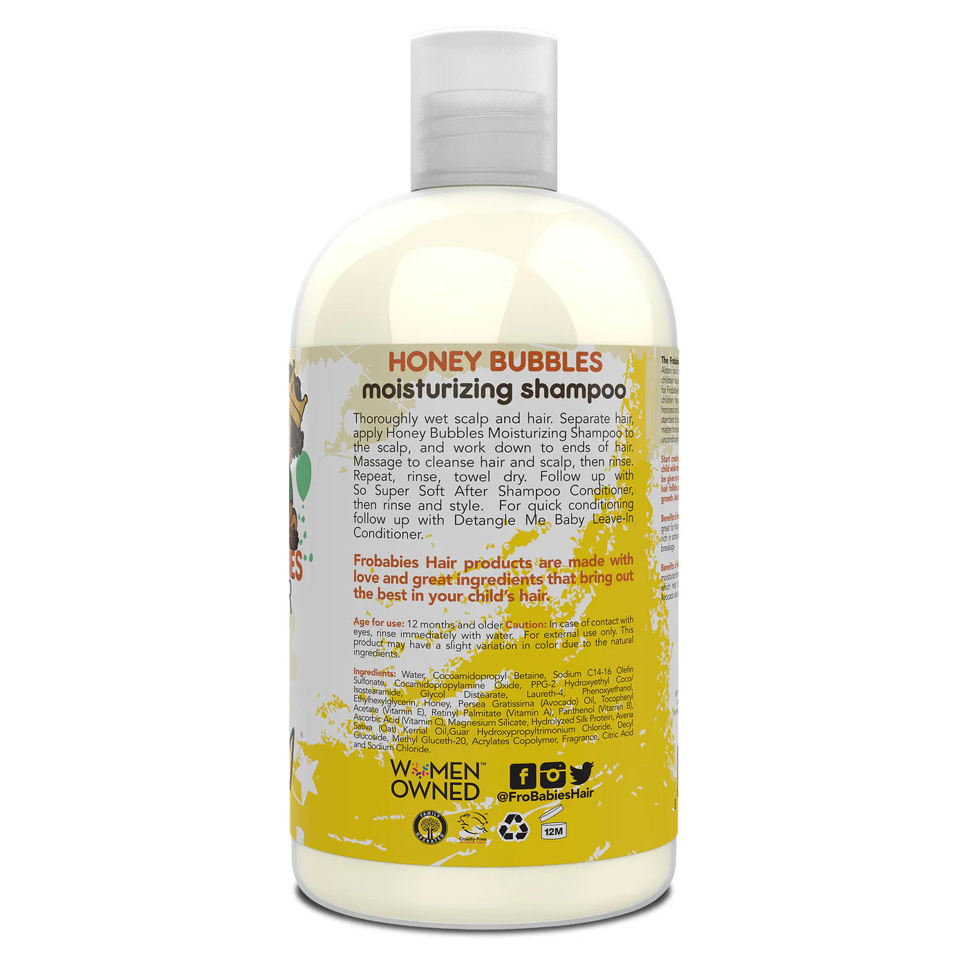 Fro Babies Hair Honey Bubbles Moisturizing Shampoo