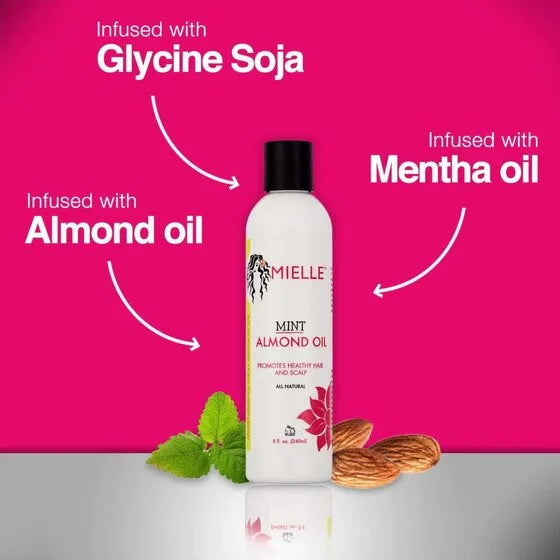 Mint Almond Oil Blend Moisturizes Hair And Scalp