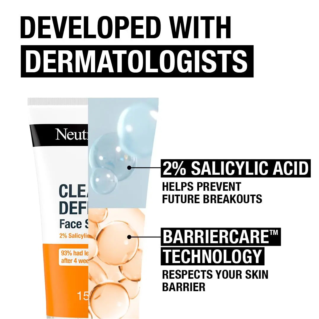 Clear & Defend Facial Scrub For Spot Prone Skin