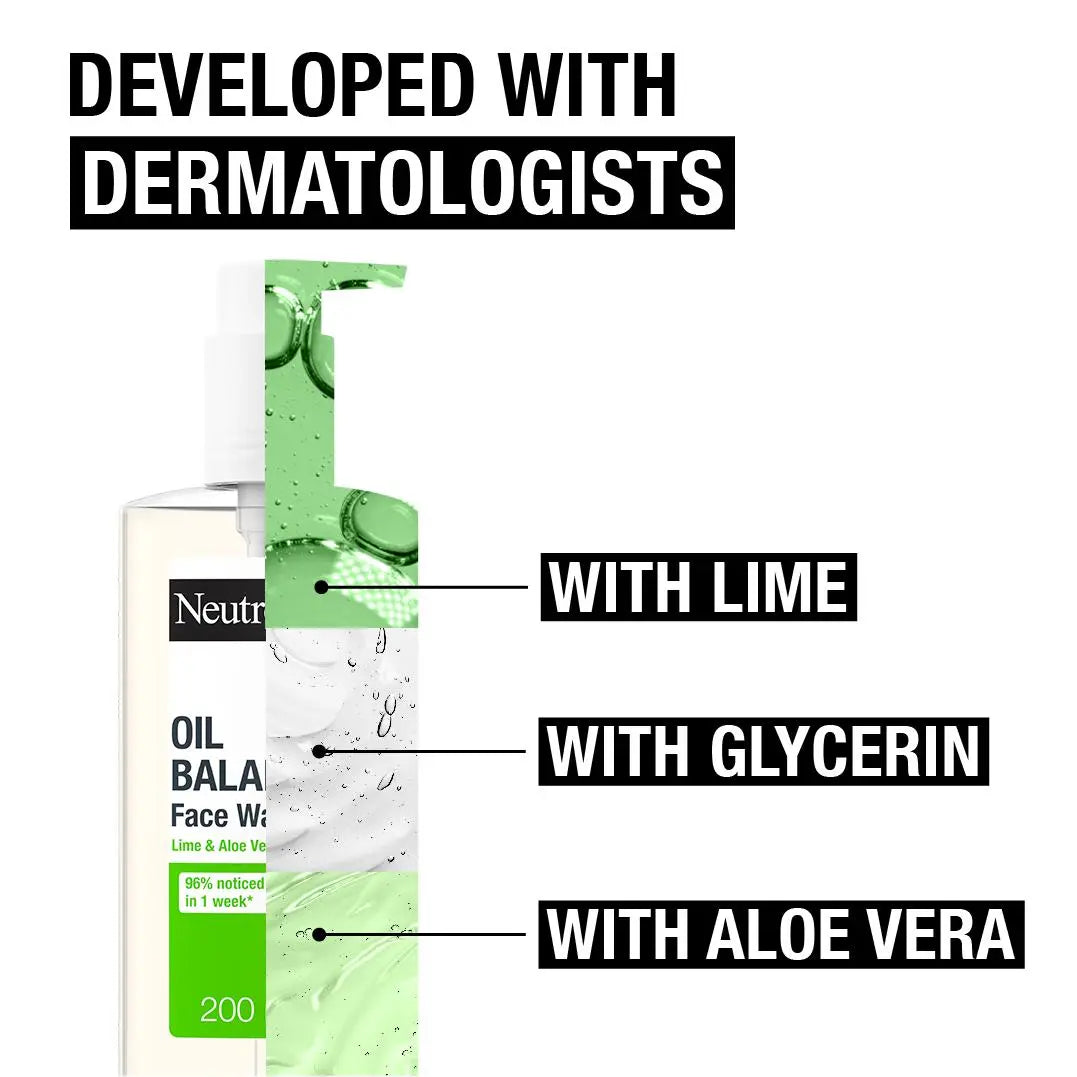 Oil Balancing Face Wash Lime & Aloe Vera