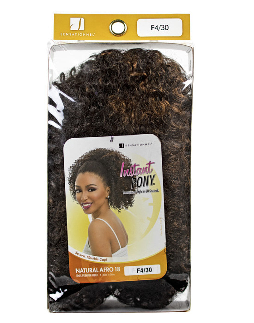 Instant Synthetic Pony - Natural Afro 18"