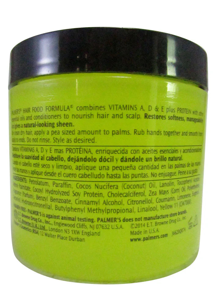 Hair Food Formula With Vitamins A, B, E Plus Protein