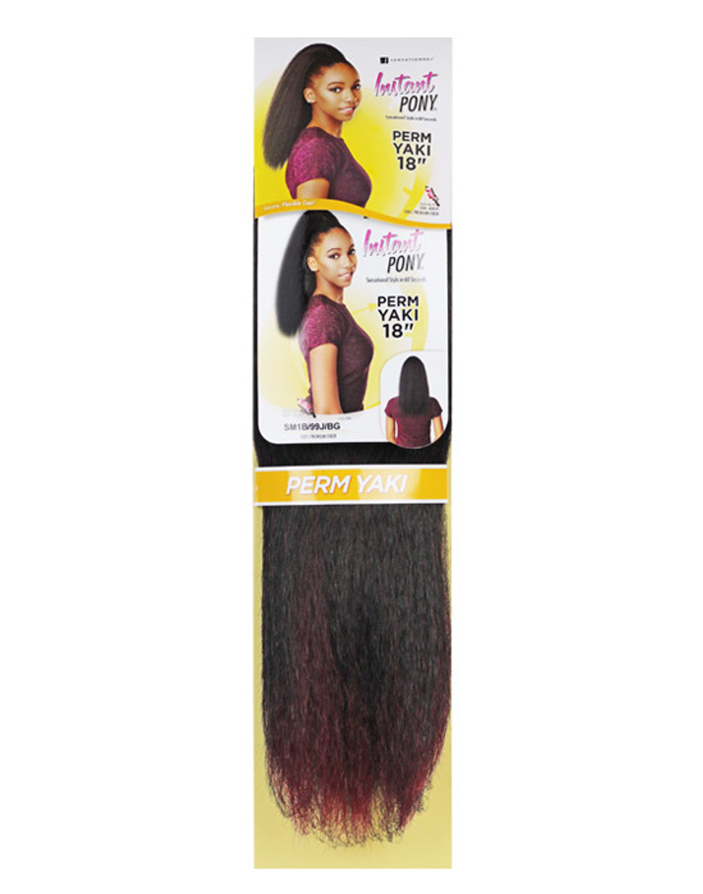 Instant Synthetic Pony - Perm Yaki 18"