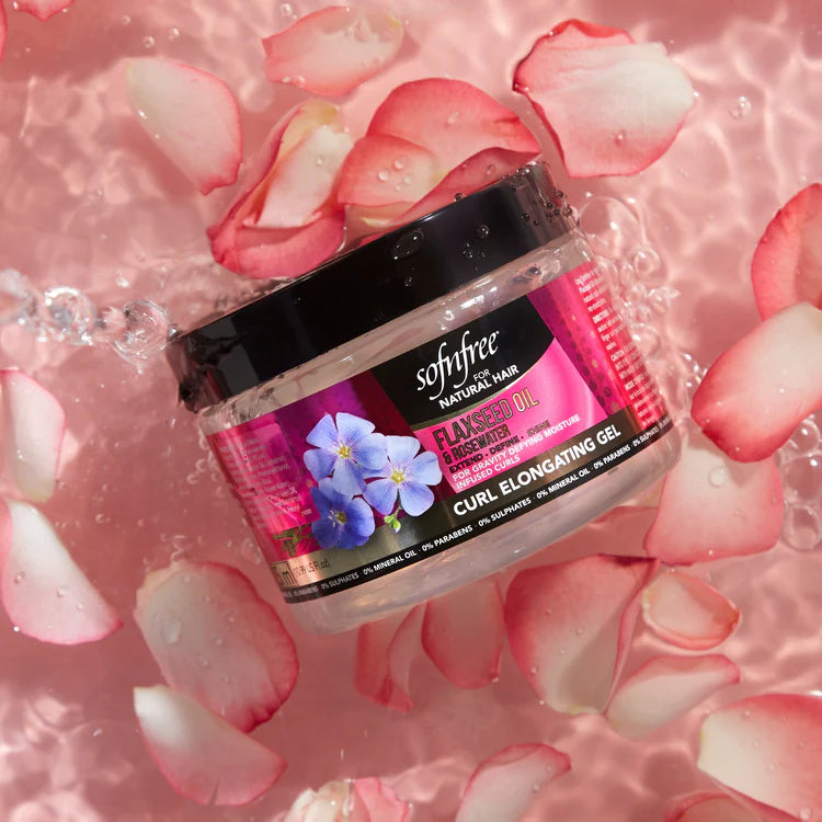 Flaxseed Oil & Rosewater Curl Elongating Gel