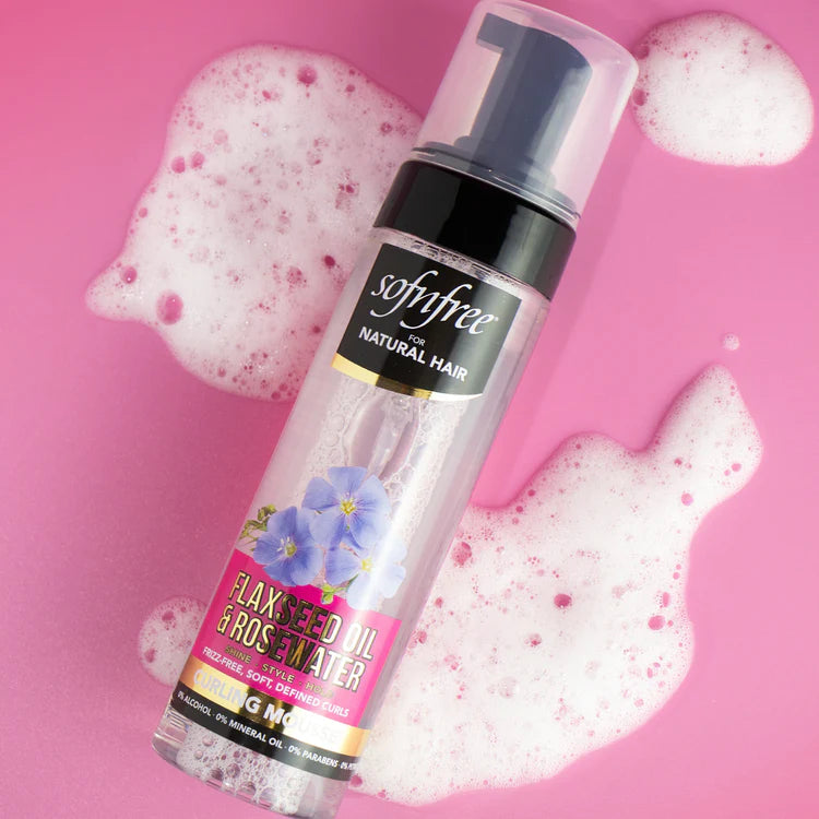 Flaxseed Oil & Rosewater Curling Mousse