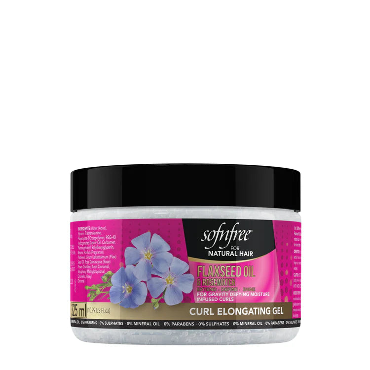 Flaxseed Oil & Rosewater Curl Elongating Gel