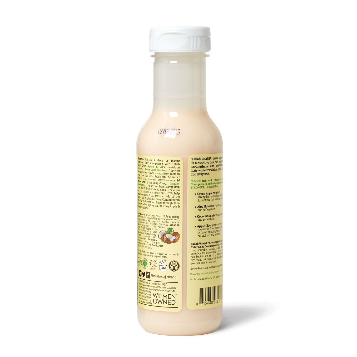 Green Apple & Aloe With Coconut Nutrition Apple Cider Deep Conditioner