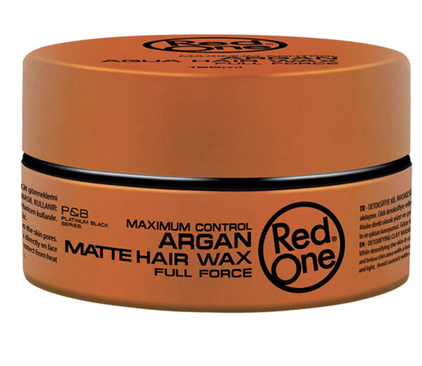 Maximum Control Argan Matte Hair Wax Full Force