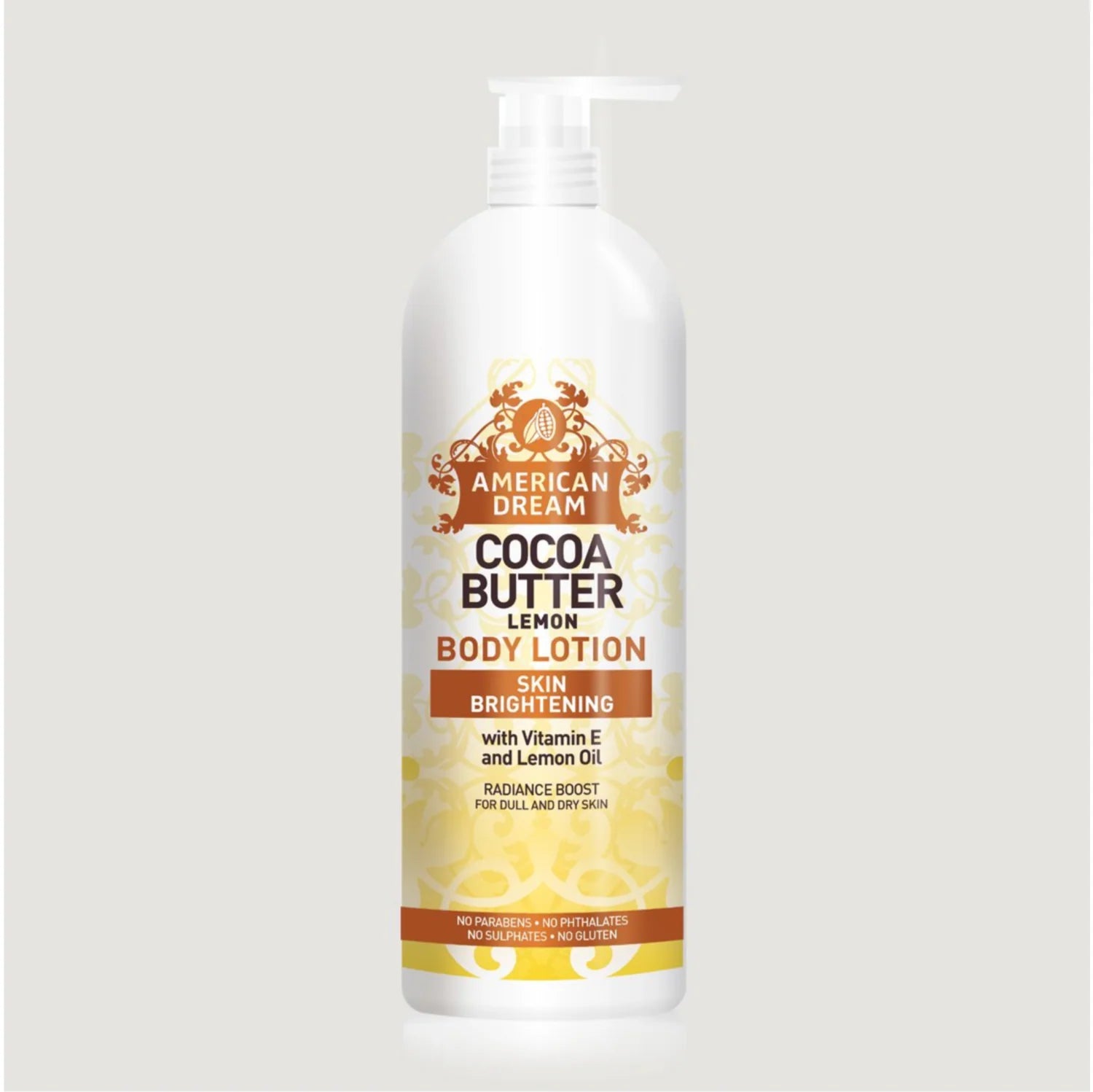 Cocoa Butter Lemon Body Lotion Skin Brightening With Vitamin E And Lemon Oil