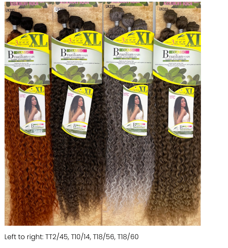 Classic Brazilian Hair Synthetic - Claro Weave 24/26/28"