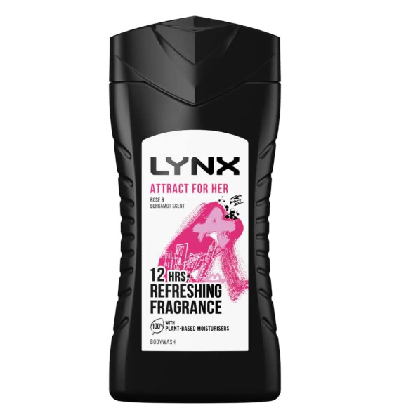 Attract For Her Rose & Bergamot Scent 12 Hrs Refreshing Fragrance Body Wash