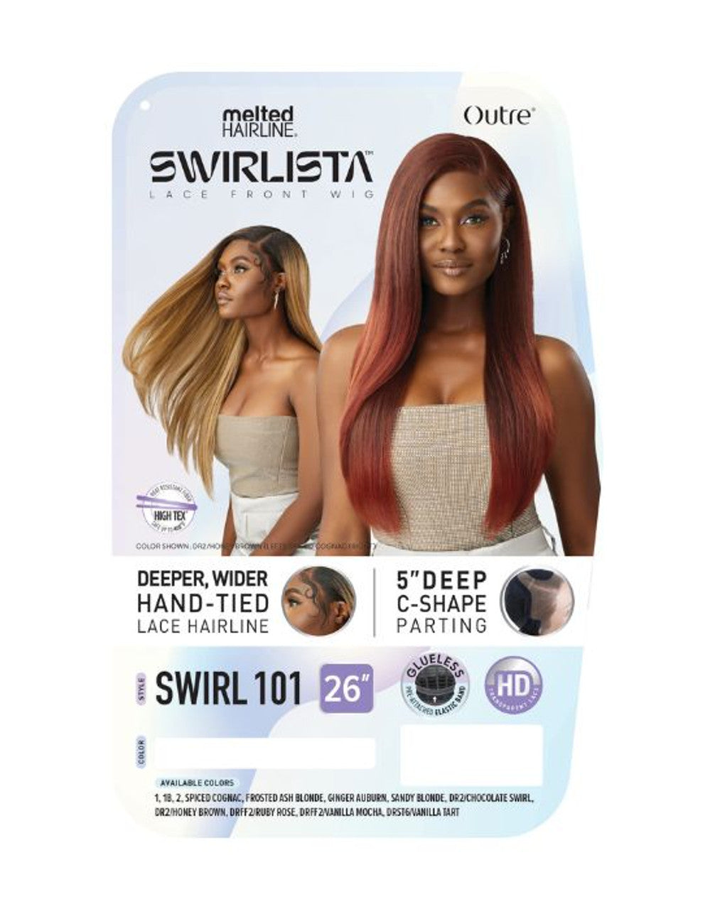 Outre Melted Hairline Swirlista Synthetic Lace Wig - Swirl 101