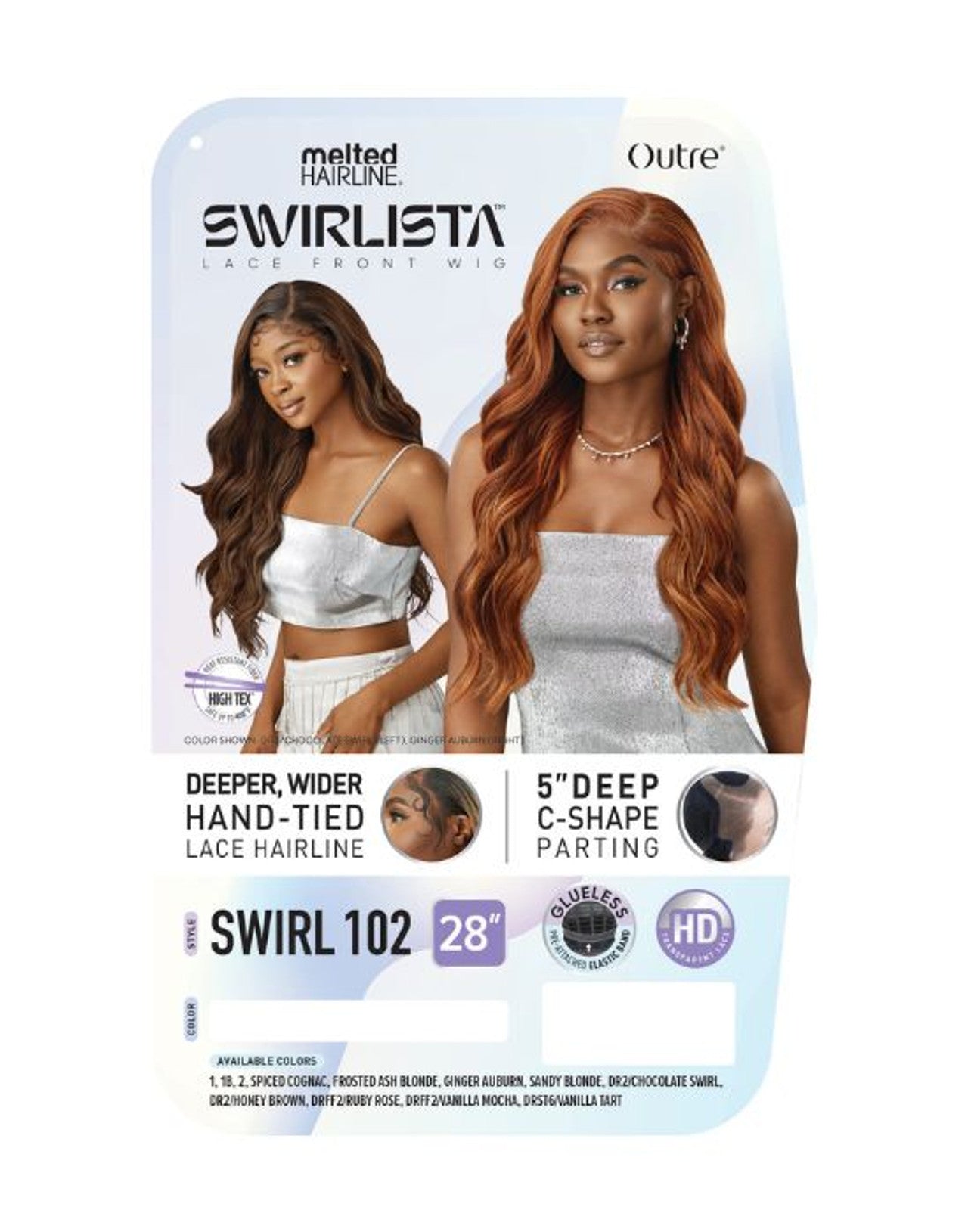 Outre Melted Hairline Swirlista Synthetic Lace Wig - Swirl 102