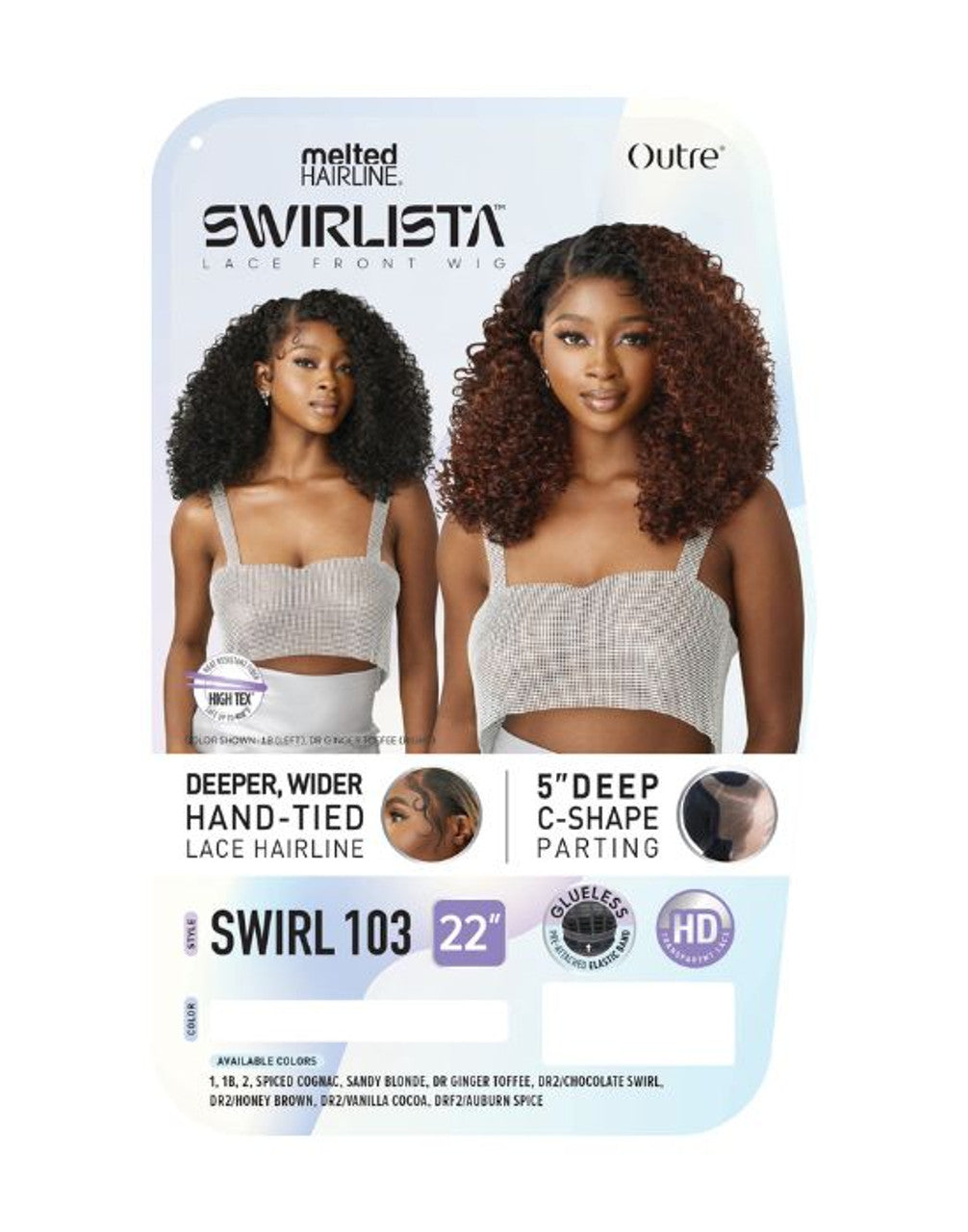 Outre Melted Hairline Swirlista Synthetic Lace Wig - Swirl 103