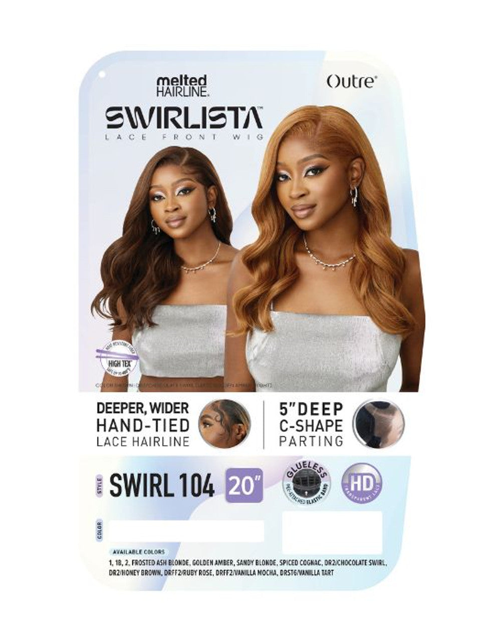 Outre Melted Hairline Swirlista Synthetic Lace Wig - Swirl 104