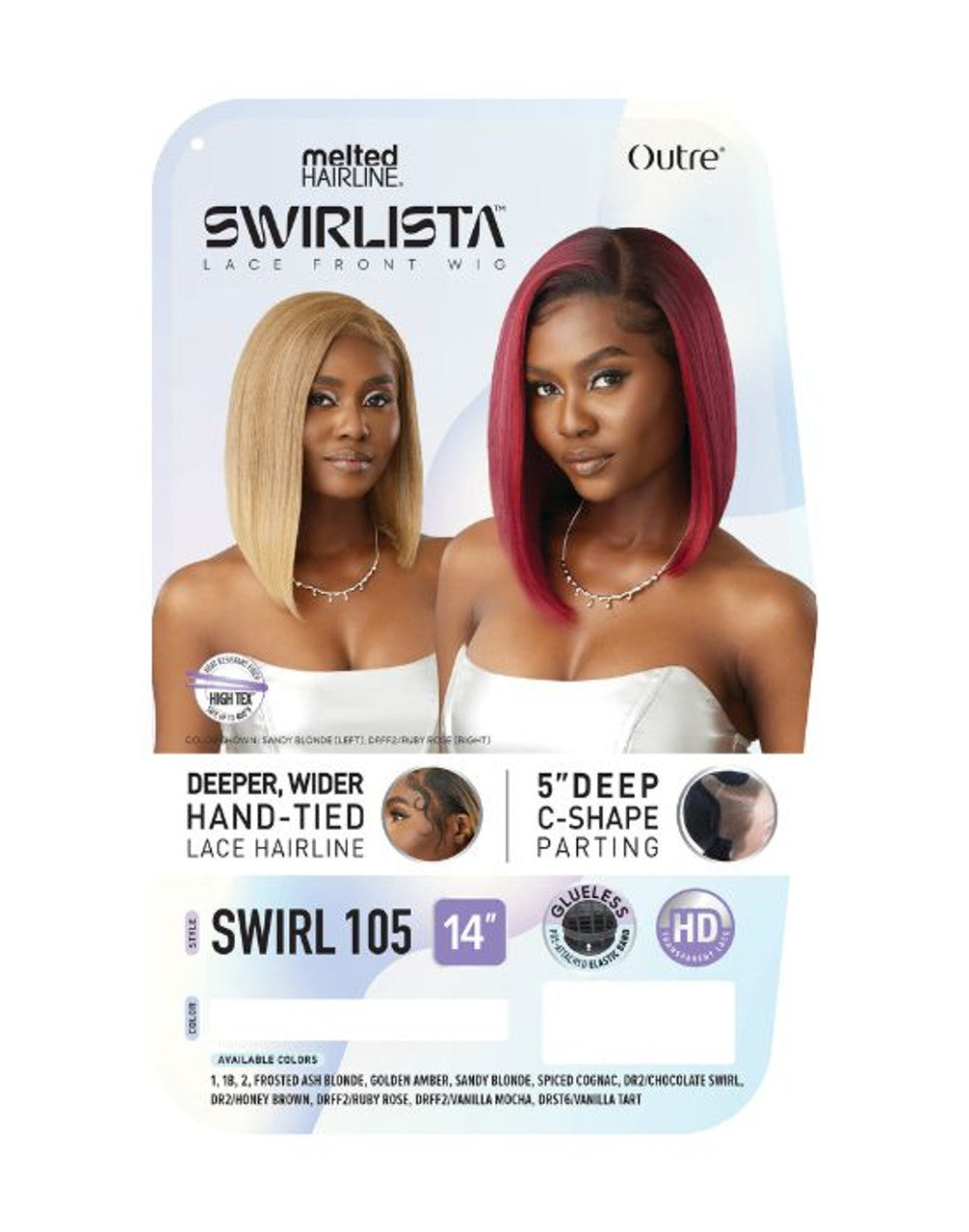 Outre Melted Hairline Swirlista Synthetic Lace Wig - Swirl 105