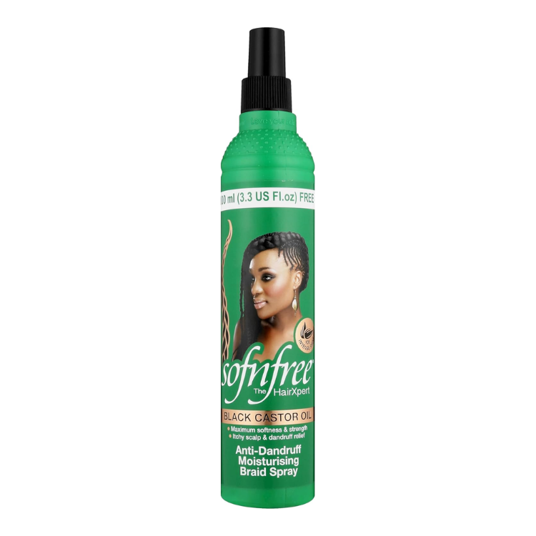 Black Castor Oil Anti Dandruff Moiturising Braid Spray